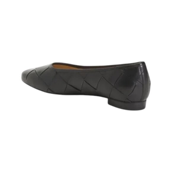 TROTTERS Black Wide Leather Hanny Comfort Flats - Picture 2 of 2